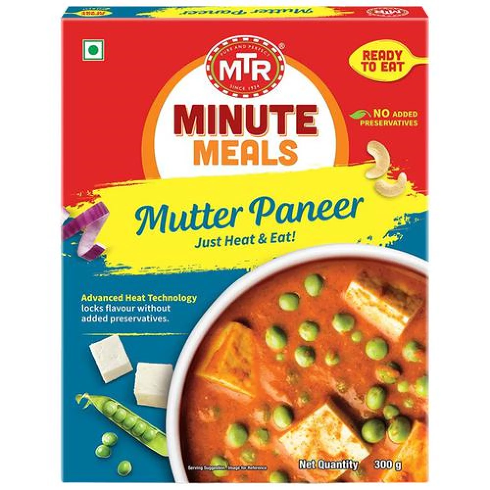 MTR Ready To Eat - Muttar Paneer, 300 g Carton-1.webp